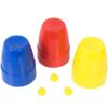 THREE CUPS &  BALLS MAGIC (PLASTIC) - Image 4