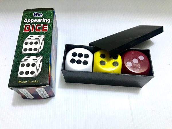REAPPEARING DICES MYSTERY MAGIC TRICK (BIG)