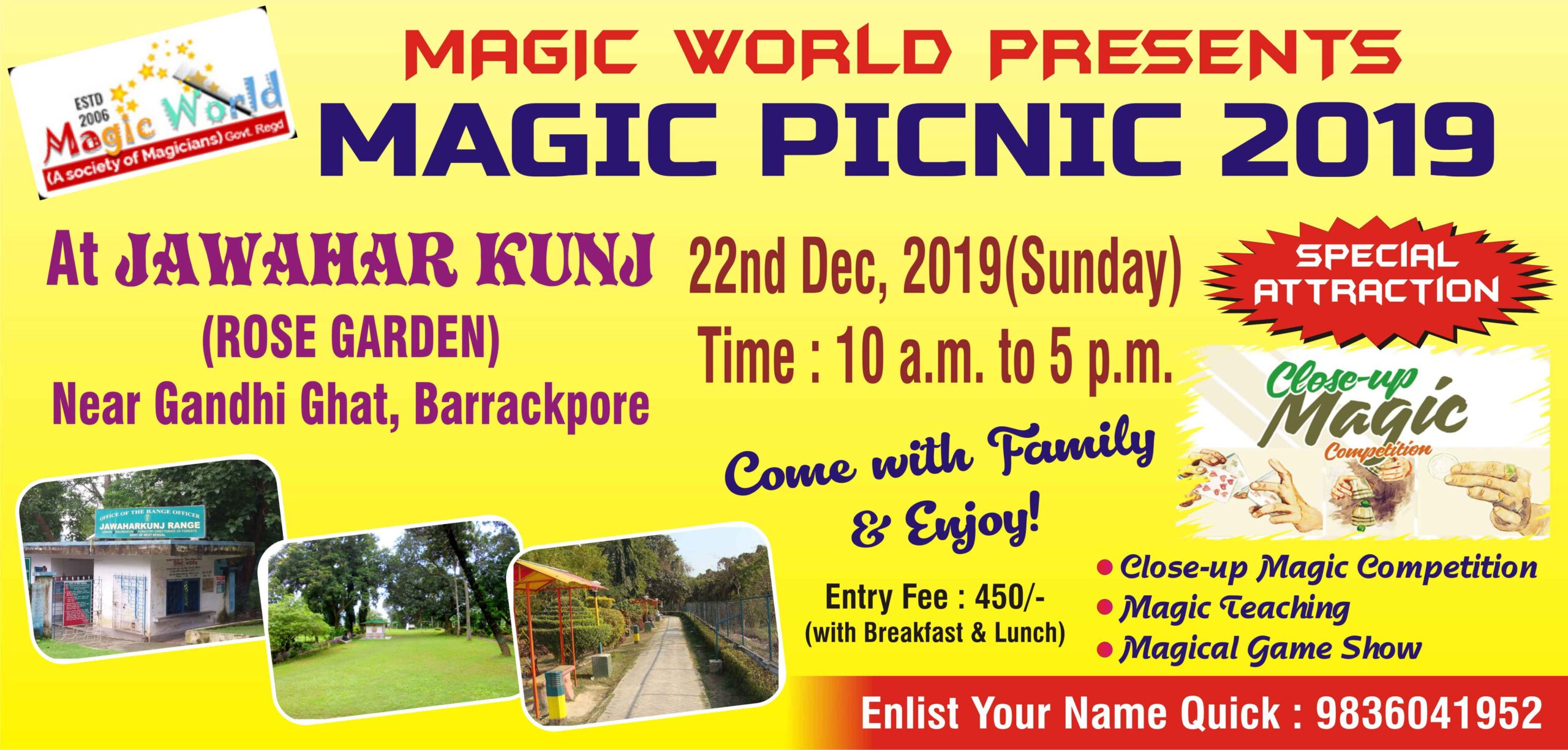 MAGIC PICNIC 2019 JAWAHAR KUNJ BARRACKPORE