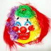 JOKER MASK / CLOWN FACE MASK WITH HAIR GAG TOY Gag - Image 2