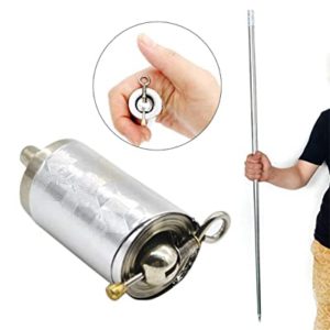 APPEARING CANE MAGIC (SILVER) / EXTENDABLE STAFF MAGIC