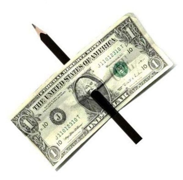 PENCIL THROUGH BORROWED BILL MAGIC / PENCIL THROUGH NOTE MAGIC TRICK
