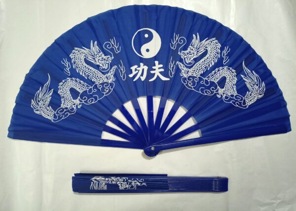 PRODUCTION FAN (BLUE) / CHINESE DRAGON FAN