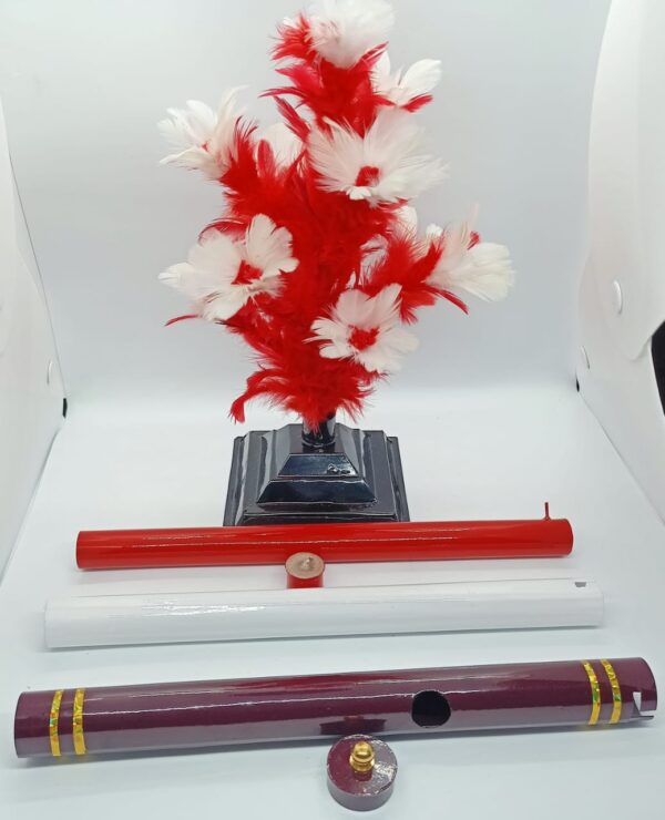 COLOR CHANGING CANDLE TO FLOWER MAGIC / RED WHITE CANDLE TO FLOWER