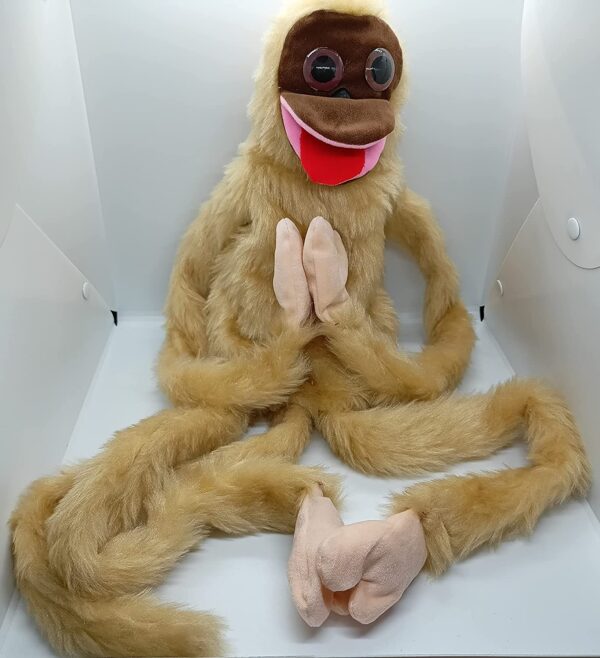 Ventriloquism Talking Monkey Puppet (FUR Cloth) / Ventriloquist Monkey Doll