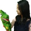 DINOSAUR PUPPET / HAND PUPPET ON DINOSAUR / VENTRILOQUIST PUPPET - Image 2