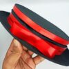 FOLDING RED BLACK MAGIC HAT WITH RISING MAGIC WAND SET / JUMPING MAGIC WAND WITH HAT / MAGICIAN HAT WITH STICK SET - Image 9
