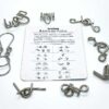 METAL PUZZLE KIT SET PART-1 (SET OF 8) / HORSE SHOE PUZZLE / MW PUZZLE / SPRING & RING PUZZLE - Image 4