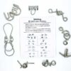 METAL PUZZLE KIT SET PART-1 (SET OF 8) / HORSE SHOE PUZZLE / MW PUZZLE / SPRING & RING PUZZLE - Image 2