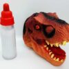 MILKY DINOSAUR VENTRILOQUISM HAND PUPPET / VENT HUNGRY DINO PUPPET / TALKING JURASSIC PUPPET / DINOSAUR PUPPET WITH MILK BOTTLE MAGIC - Image 4