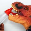 MILKY DINOSAUR VENTRILOQUISM HAND PUPPET / VENT HUNGRY DINO PUPPET / TALKING JURASSIC PUPPET / DINOSAUR PUPPET WITH MILK BOTTLE MAGIC - Image 7