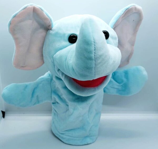 ELEPHANT VENTRILOQUISM HAND PUPPET / VENT ELEPHANT PUPPET / TALKING ELEPHANT PUPPET