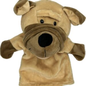 DOG VENTRILOQUISM HAND PUPPET / VENT DOGGY PUPPET / TALKING DOG PUPPET