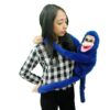 VENT MONKEY PUPPET (BLUE) / VENTRILOQUISM TALKING PUPPET - Image 4