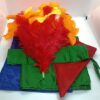 SILKS TO FLOWER BOUQUET MAGIC TRICK (RED FLOWER) / HANKIES TO FLOWER PRODUCTION MAGIC - Image 4