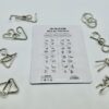 METAL PUZZLE KIT SET PART-2 (Set of 8) / Metal Brain Puzzle - Image 5
