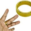 GOLDEN MAGNET RING MAGIC TRICK / PK RING MAGIC (GOLDEN COLOR) - Image 3