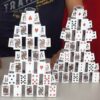 BAG TO CARD CASTLES MAGIC TRICK (SET OF 3 CASTLES) / CARD CASTLE MAGIC BAG TRICK - Image 3