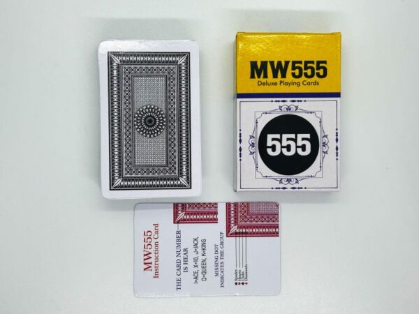 MW555 MARK CARD DECK MAGIC TRICK (BLACK) / MARKED PLAYING CARD / CERATING 555 PLAYING CARD