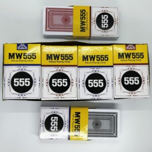 MW555 MARK CARD DECK MAGIC TRICK SET OF 12 PCS (RED & BLACK) / MARKED PLAYING CARD (1 DOZON) / CERATING 555 PLAYING CARD